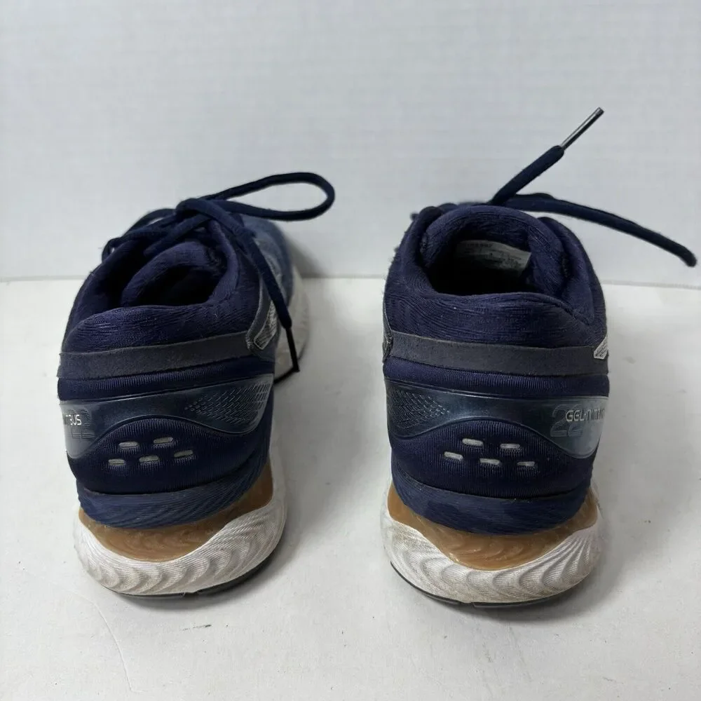 Asics Sneakers Womens Size 8 Gel Nimbus‎ 22 1012A587 Blue Running Walk F3